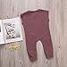 Ma&Baby Infant Baby Girl Boys Bear Jumpsuit Animal Cotton Romper Toddler Clothes, 0-6 Months (Tag 70),Wine red)