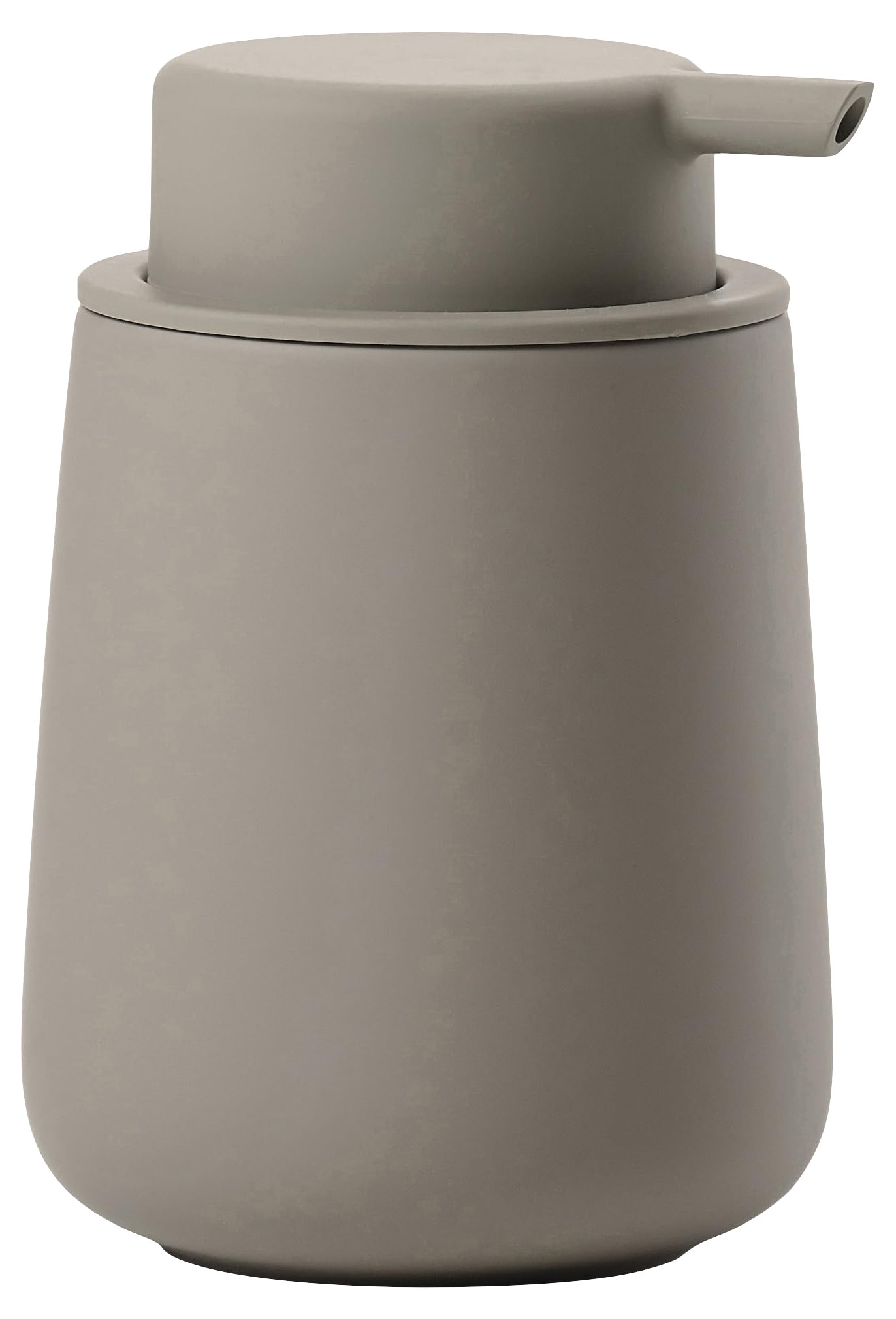 Zone Denmark Nova One Soap Dispenser, Ceramic Bathroom Soap Pump, Refillable Hand Soap, Liquid Soap & Lotion Dispenser, 250 ml, Taupe