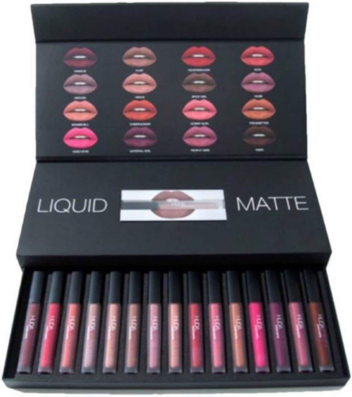 Huda Beauyy Girraj Store Huda Vault Lipstick Set(Pack Of 16)
