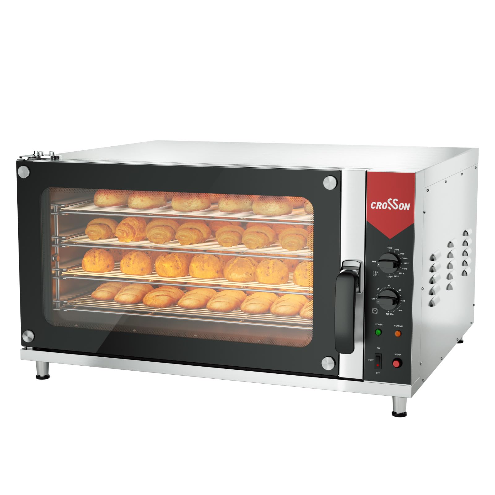 Photo 1 of ***SUPPOSEDLY HAS A DENT SOMEWHERE?*** MISSING LEGS


 Commercial Convection Oven Full Size 125L/4.4 cu.ft.,240V/4500W Conventional Oven Countertop 4-Tier Commercial Toaster oven w/Front Glass Door, w/Trays Wire for Restaurant Bakery***SUPPOSEDLY HAS A DE