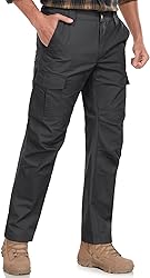 SPOSULEI Mens Cargo Pants Waterproof Ripstop