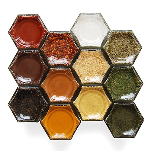 Gneiss Spice Magnetic Spice Jars | Create a Hanging Spice Rack on Your Fridge | Includes Large Empty Glass Jars… - Image 3
