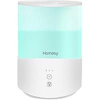 加湿器 卓上 超音波式 大容量加湿機 除菌 上から直接給水 30時間連続加湿 極静音運行 アロマオイル対応 七色変換LEDライト 省エネ 空気清浄 乾燥対策 オフィス/会社/家庭用 シンプル おしゃれ アロマ加湿器 2.5L