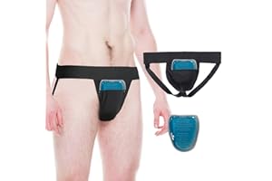 liuun Vasectomy Jockstrap Underwear with Zip Pocket Design and 2 Vasectomy Ice Packs For Testicular Support And Pain Relief