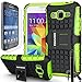 Samsung Galaxy Core Prime / Prevail LTE, COVRWAREÂ 3 in 1 Bundle - Terrapin Series Protective Armor Case with Kickstand [Free HD Film & Aluminum Sensitive Cap Stylus Pen] - Green