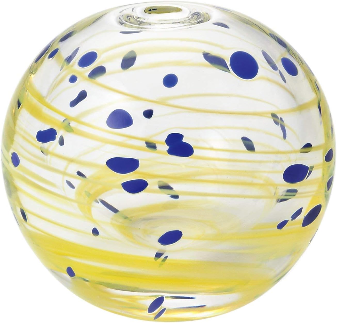 Amazon Co Jp 津軽びいどろ 日本製 丸型 一輪挿し 水風船柄 星月夜 F ホーム キッチン