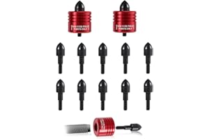 2pcs Crossbow Decocking Heads & 12pcs Decocking Points, Universal Arrow Release Tip for Most Compound Bow Release Recurve Hun