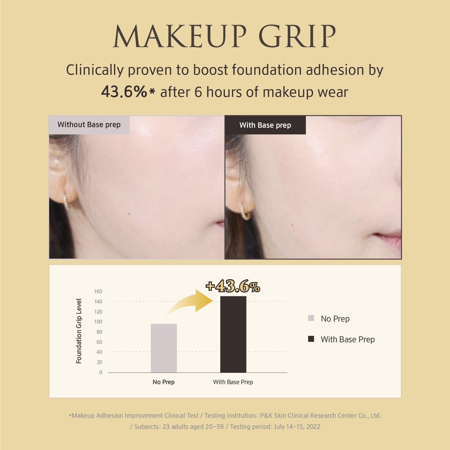 YUNJAC Skin Perfecting Protective Base Prep (1.35 fl oz) - Grip Primer, Skin Perfecting Korean Makeup Base. Silicone Free Serum texture Base for Glowing and Long-Lasting Makeup
