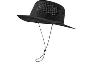UVSAI UPF 50+ Bucket Sun Hat with Laser Perforated Mesh Cooling Adjustable Breathable Lightweight for Outdoor Men Women