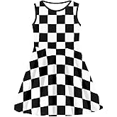 KiuLoam Cute Sleeveless Dresses for Girls Summer A-Line Dress Casual Sundress for 3-16