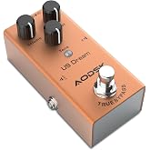 AODSK Electric Guitar Effect Pedal, Strong Distortion, Tone, Dist, Volume,True Bypass, 9V DC（US Dream）