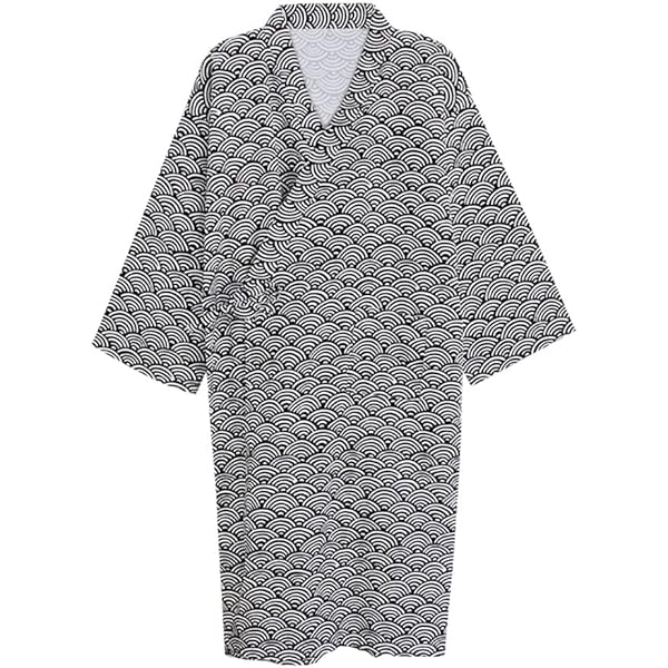 Unisex Kimono Robe Sleepwear Cotton Khan Steamed Bathrobe