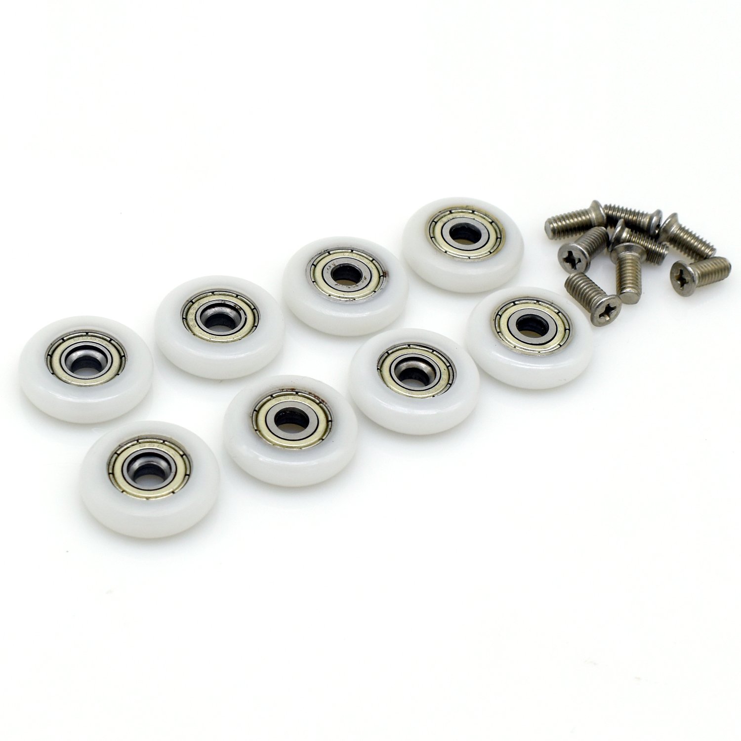 8X Shower Door Replacement Roller Wheel Runner Diameter 23mm with Screw M5