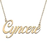 HUAN XUN Customized Custom Simple Any Name Necklace