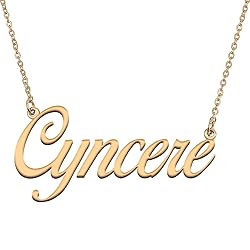 HUAN XUN Customized Custom Simple Any Name Necklace