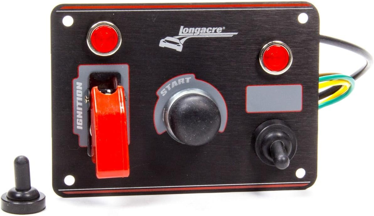 Longacre 5244866 Ignition Panel Black w/1 Acc. and Pilot