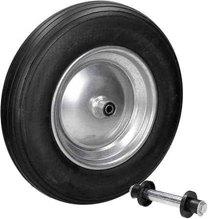 Ecd Germany Roue De Brouette 3 50 8 O 350mm Pu Caoutchouc Axe Inclus Capacite Maximale 150 Kg Roue De Secours Roue De Rechange Increvable Jante En Acier Amazon Fr Bricolage