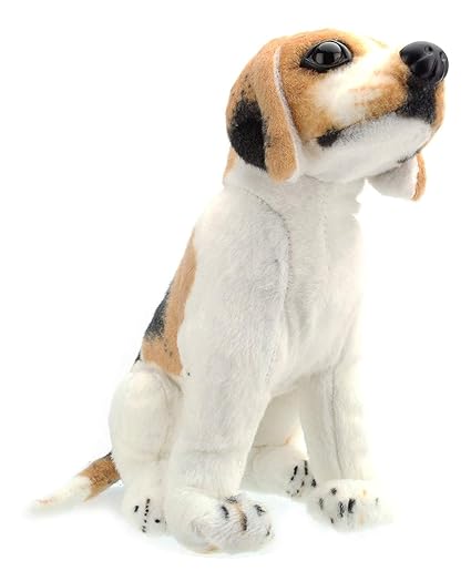 Tickles White Sitting Dog 44 cm
