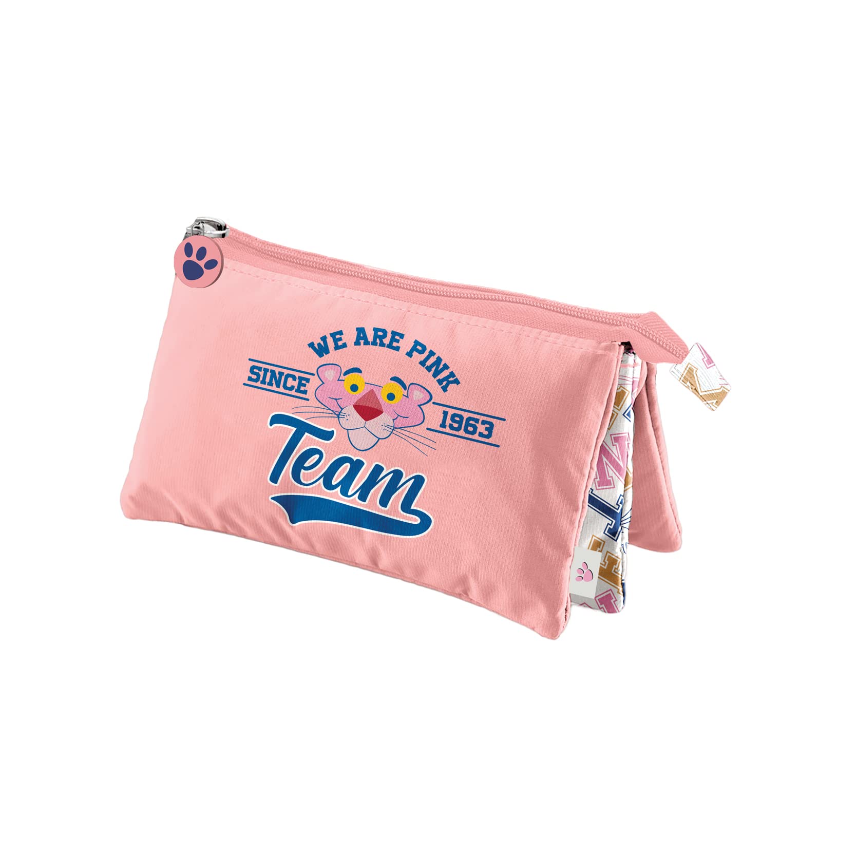 Dohe - Triple Pencil Case - Pink Panther - Team Model