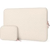 ARVOK 13 13.3 14 inch Laptop Sleeve Case for MacBook Air 13 inch/MacBook Pro 13 inch/MacBook Pro 14/HP Chromebook 13 inch, Water-Resistant Leather Case for HP/Dell/Lenovo/Asus/Acer/Samsung with Pouch