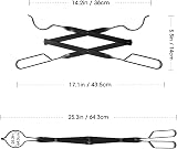 AGM Fire Hook 81cm & Fireplace Pliers 64cm Wrought Iron Wood Fire Tool Set view 6