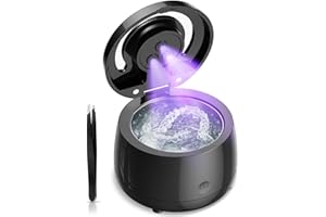 HIWILL Retainer Cleaning Machine: 43000Hz sonic dental clean pod for denture mouth guard