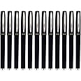 BaoKe Gel Ink Pens Rollerball Pens 0.7mm Medium Line, Box of 12 Pack, PC1838 (black)
