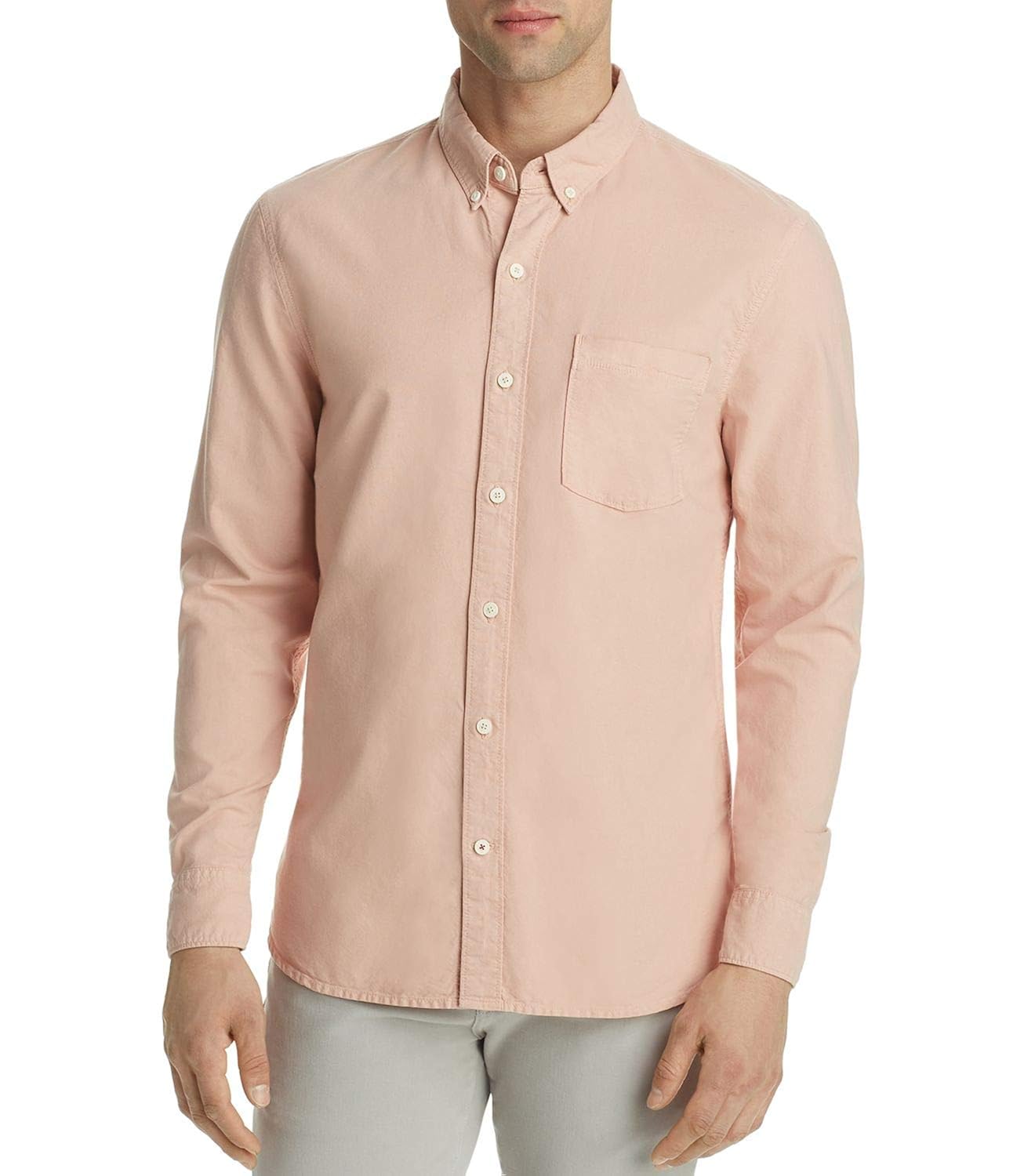 Joes Collection Mens Shirt Button Down Chest Pocket Orange XL Clothing