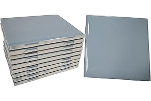 Blue Waterfall 4 in Ceramic Tile 4.25 inch Shower Bathroom Kitchen Backsplash Daltile Color 0169 4x4 Subway Square 10 Piece B
