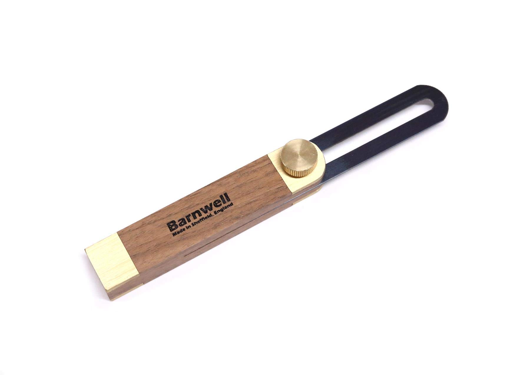 Barnwell Walnut Sliding Bevel 7 1/2" (190mm) with Brass Thumbscrew Lock Made in Sheffield