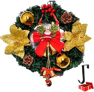 Künstliche Blume, Weihnachtskranz, Weihnachtsmann-Dekorationen mit