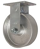 RWM Casters 46 Series Plate Caster, Rigid, Cast