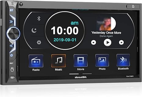 Amazon Com 7 Inch Double Din Digital Media Car Stereo Receiver