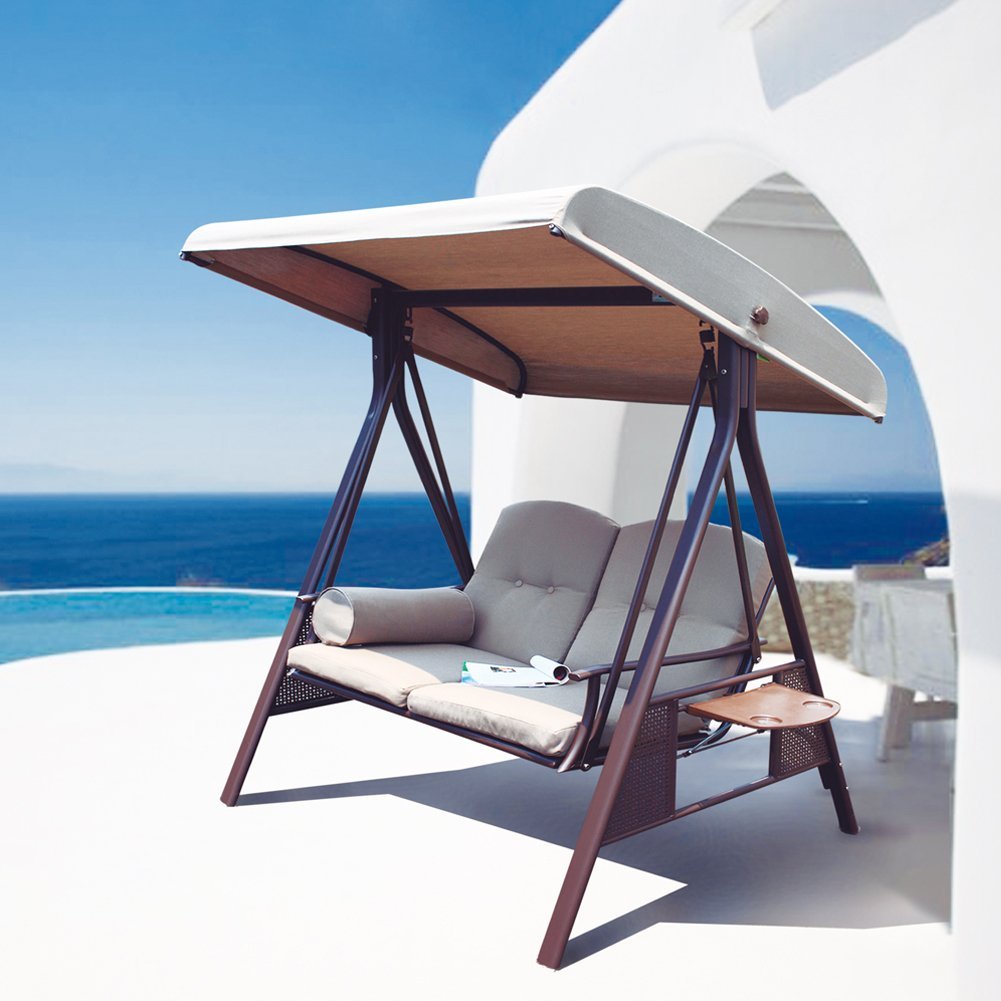 A 2-person patio swing that will make backyard date nights cozier Weird but actually smart Christmas gifts for guys - Todaywedate.com