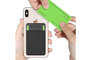 Sinjimoru Business Card Holder for Back of Phone, Reusable iPhone Stick on Wallet, Credit Card Holder for Smartphone. Sinji Pouch L-Flap