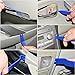 Auto Trim Removal Tool, 5 Pieces, Car Door Panel Upholstery Clip Removal Tool Kits with Fastener Remover, Pry and Installer Tool for Vehicle Audio Video Dashboard Dismantlement by Queenti