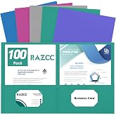 RAZCC 75 Pack Two-Pocket Folders With Prongs - Orange, Fits Letter Size Paper, For School & Office - View #7