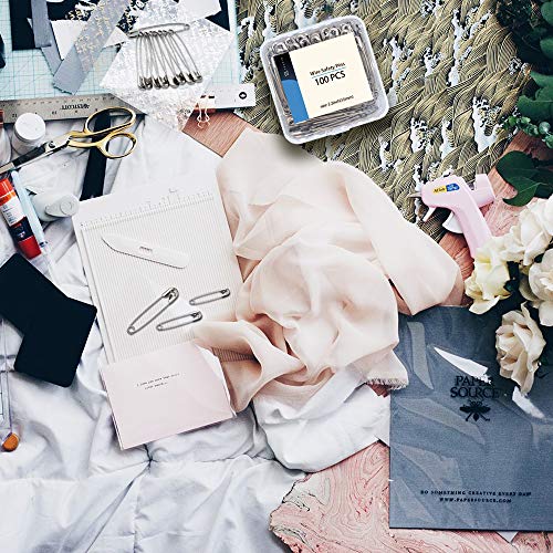 image for Vrupin Stainless Steel Safety Pins,Safety Pins Bulk Metal Silver Sewin