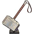 Sword Valley Thor's Mjolnir, Hammer with Base - Luminous Version - Nordic Storm Glowing War Hammer, 1:1 Full Metal Custom with Lightning FX, Includes Display Stand, 44.5cm/17.5" Collectible