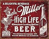 Miller - Bound To Please Tin Sign 16 x 13in
