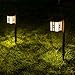 GIGALUMI Japanese Decor Solar Lights for Outside, Pathway Lights 2 Pack - Lawn/Patio/Yard/Walkway/Driveway Decoration