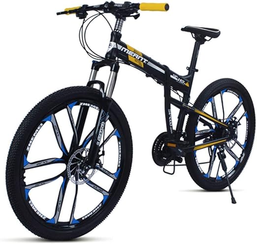blue and black mountain bike
