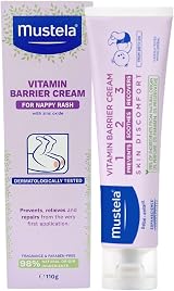 Mustela Vitamin Barrier Cream 1 2 3 Baby Diaper Care 100ml Birth view 2