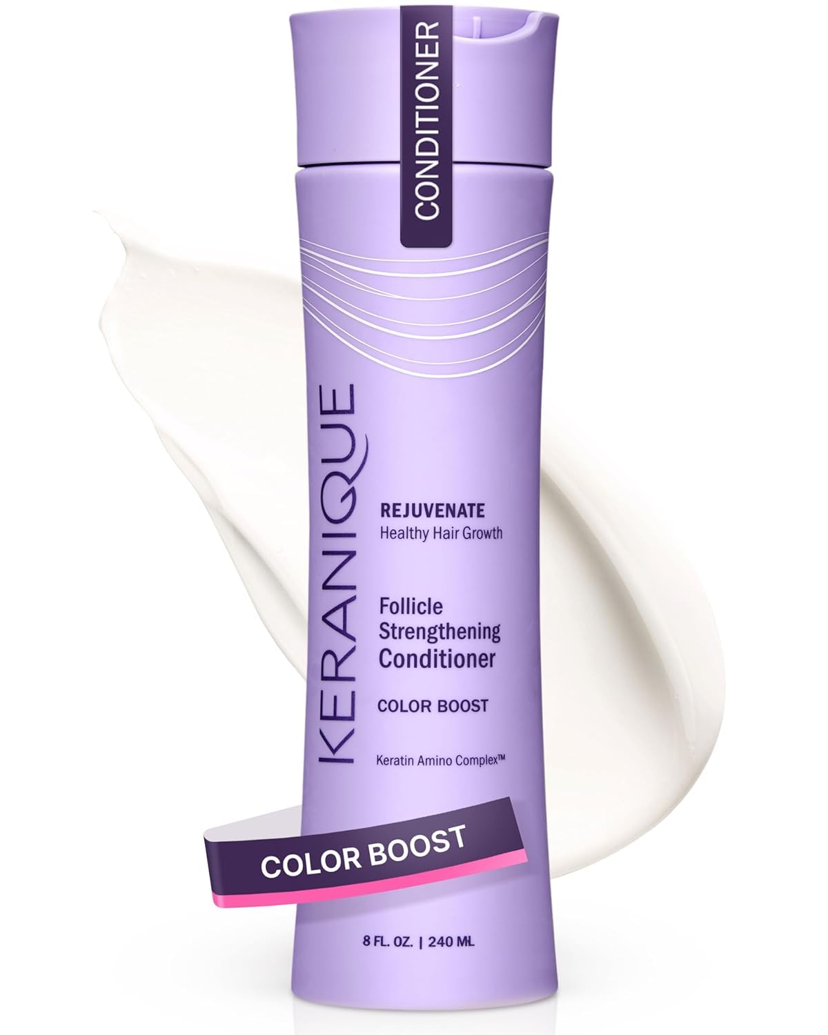 Keranique Color Boost Scalp Revitalizing Keratin Conditioner for Color Treated Hair | Keratin Hair Treatment | Keratin Amino Complex, Free of Sulfates, Dyes and Parabens