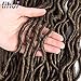 Lihui Goddess Locs Crochet Hair 14 Inch Curly Faux Locs Crochet Hair Pre Looped Crochet Locs Hair Extension Soft Goddess Faux Locs With Curly Ends(14inch, 1B/27, 6packs)