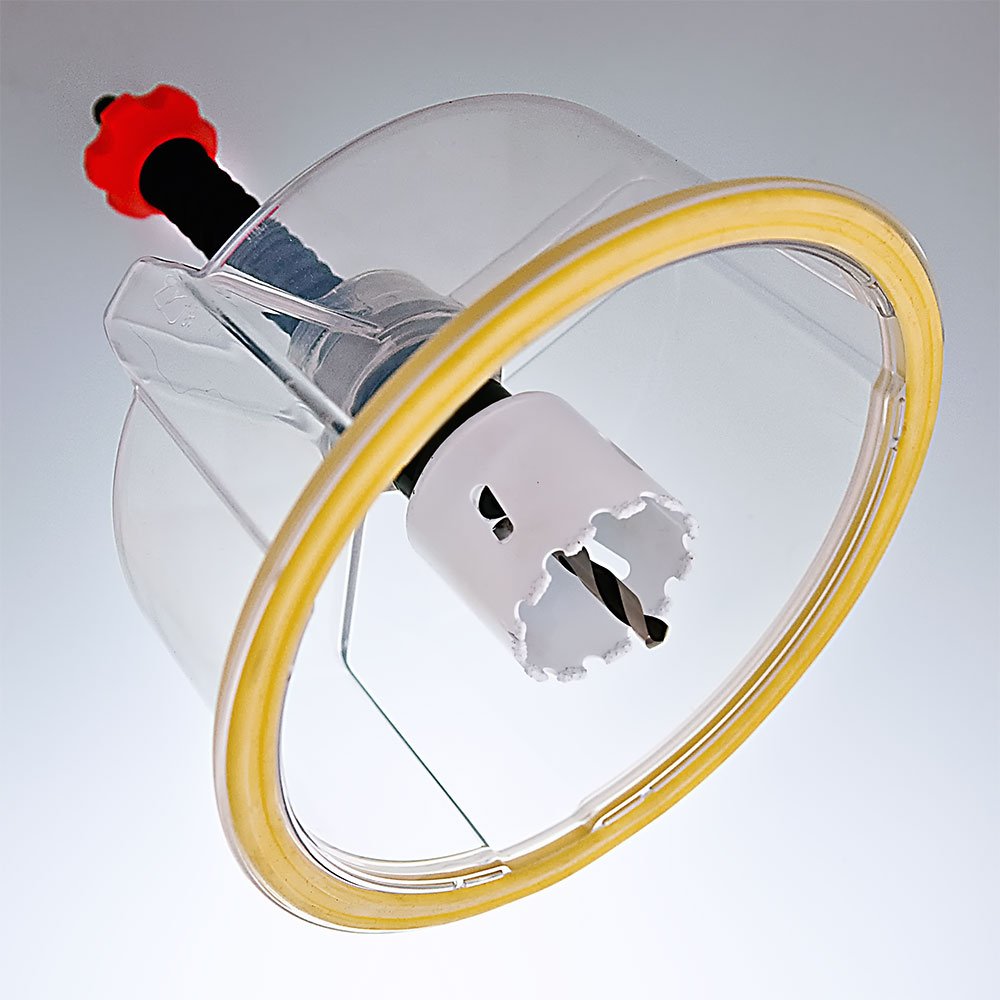 Hole Pro Hole Saw Dust Shield & XL Arbor kit with Cut Depth Control