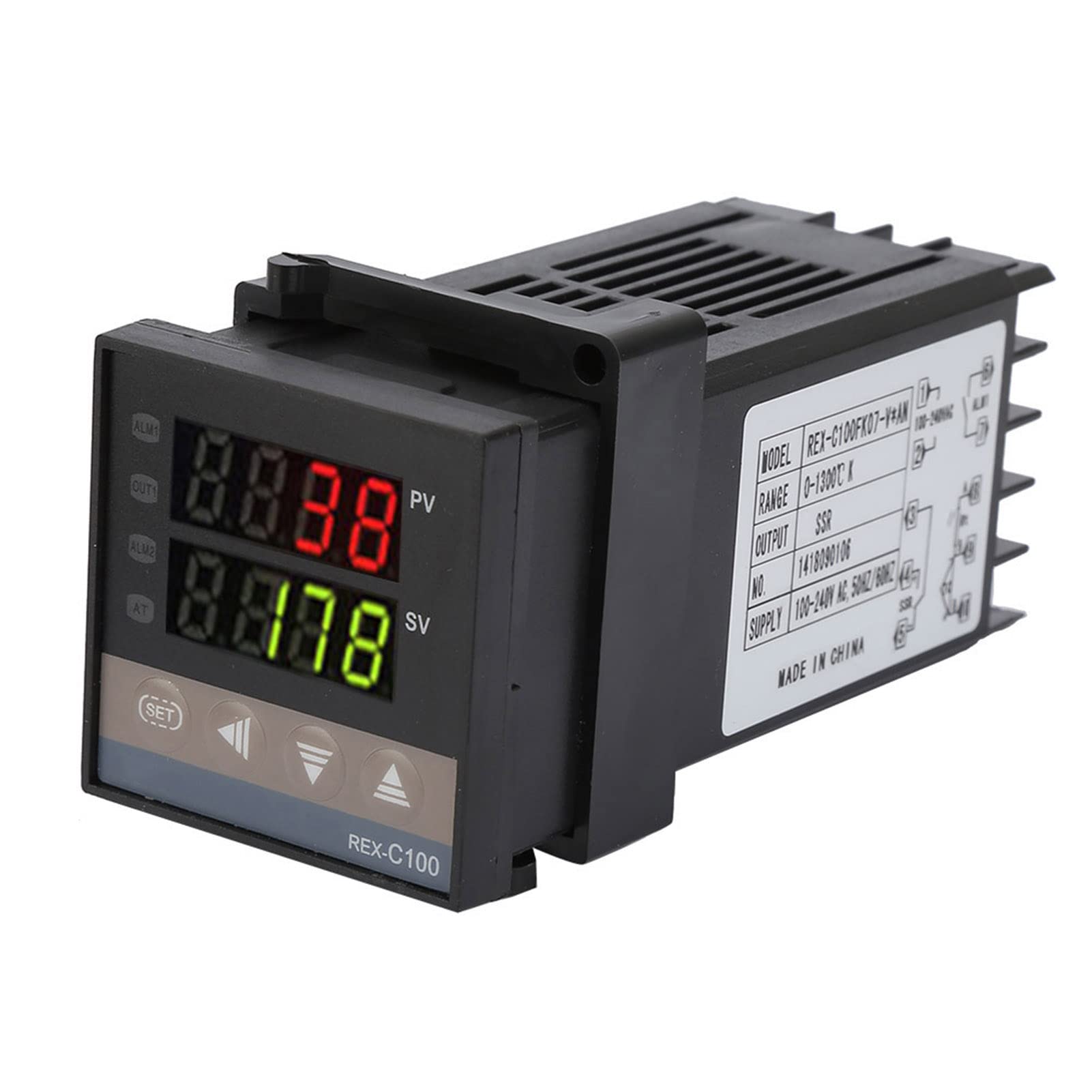 Temperature Controller Thermostat with Thermocouple/Temperature Sensor + Max 40A Solid State Relay Kit, thermostat