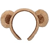BESPORTBLE Bear Ears: Animal Ears Headband Cute Plush Bear Headbands Plush Hair Hoops Halloween Hair Accessories