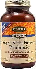 FloraHealth Super 8 Hi-Potency Probiotic, 42 Billion CFU, 60 Veg Caps | Daily Probiotic for Gut & Digestive Health, 42 Billio