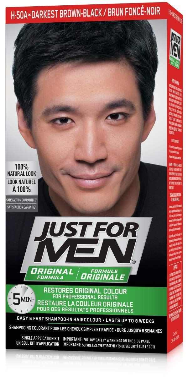 Buy Just For Men Hair Color Real Darkest Brown Black Online At
